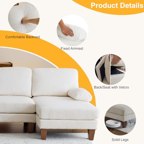 U-Shape Sectional Sofa - Modern 4-Seat Couch - Image 5