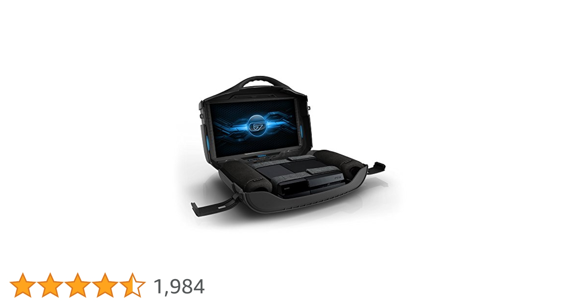 GAEMS G190 ゲーミングモニター HD対応 PS4持ち運び用ケース付き PS4本体を収納して持ち運べる19型液晶ディスプレイ一体型ケース