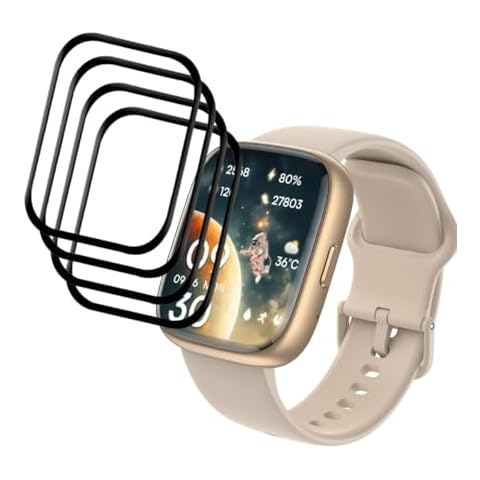 Tznzxm [4-Pack] for IDW26 Smart Watch Screen Protector, Full Coverage 3D Curved Edge Frame Case Friendly Anti Scratch HD Clear Film For Faweio IDW26 1.83" Smart Watch Smartwatch Cover