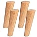 Pieds de Meuble, Pieds de Rechange Ronds en Bois Massif, Canapé canapé, Table Basse, Meuble, Meuble, Pieds en Bois, (Lot de 4)