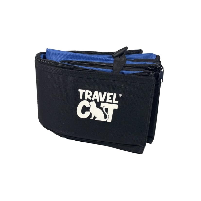 Arenero plegable para gatos con tapa y bolsillo extra miniatura 3