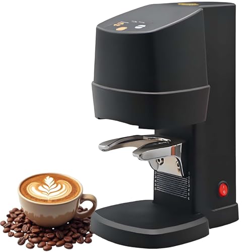 vnmudzeo 58 mm Professional Coffee Tamper,Stand Height Adjusted,Rechargeable Coffee P0wder Pressing Machine,for Cafe Dining,ThreadedBlack