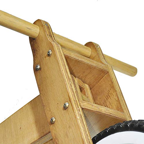 Bicicleta de Equilíbrio sem Pedal de Madeira - Vermelho - Kits e Gifts