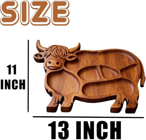 Planche à charcuterie bois vache pour table de cuisine et réunions - 7