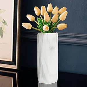 Keramische vaas, steenpatroon decoratieve vaas in stijl bloemenhouder gedroogde bloemenversiering voor thuis kantoor woonkamer handwerk bloemenarrangement, cadeau voor bruiloft housewarming party decoratie