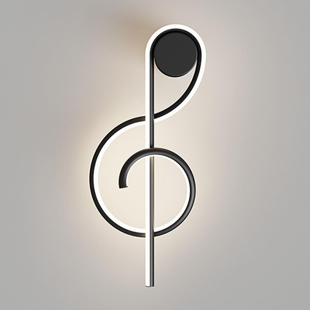 Aplique de pared musical para un dormitorio moderno y relajante