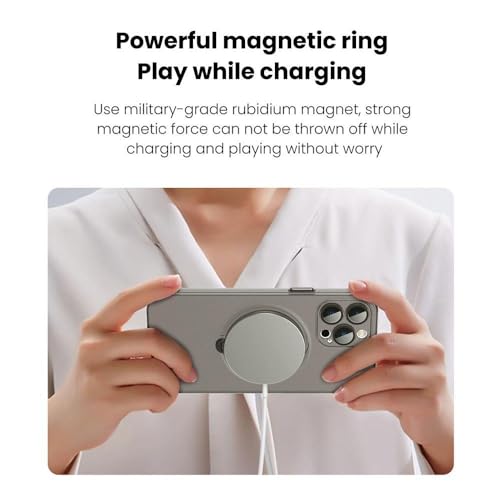 Chargement sans fil et support magnétique pour coque iPhone 14 Pro Max invisible