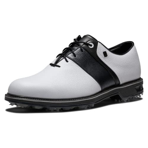 FootJoy Men's Premiere Series - Packard Previous Season Style Golf Shoe, White/Black, 10.5
