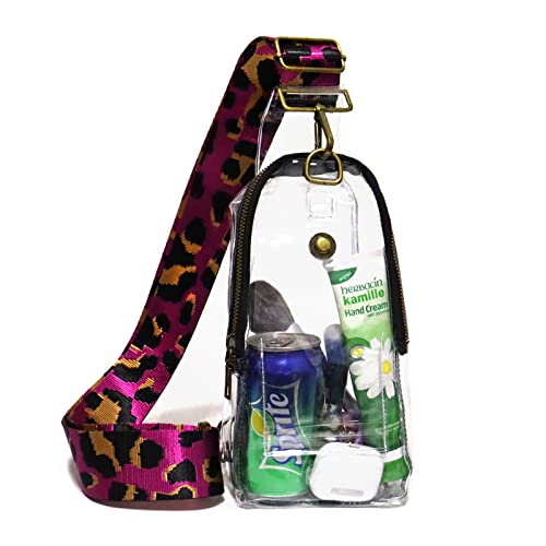 Gabigaba Clear Bag Stadium Approved Sling Bag For Women Crossbody Guitar Strap Mini Transparent Casual Small Pvc Daypack #TOP9