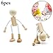Produktbild Joyibay 6 Stücke Kinder Holz Figur DIY Malerei Flexible Holz Puppe Handwerk für Kleinkind