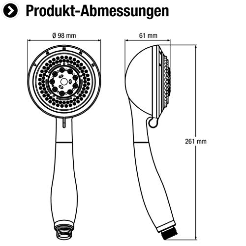 Cornat TECB3417 Hand Shower Chrome - Image 2