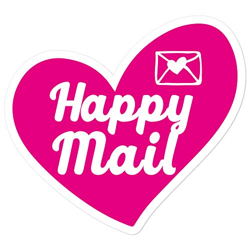 Muminglong 1.5 Inch Happy Mail Pink Love Stickers, Small Shop Stickers, Thank You Sticker,Small Business, Packaging Sticker, 500 PCS Muminglong 1.5 Inch Happy Mail Pink Love Stickers, Small Shop Stickers, Thank You Sticker,Small Business, Packaging Sticker, 500 PCS