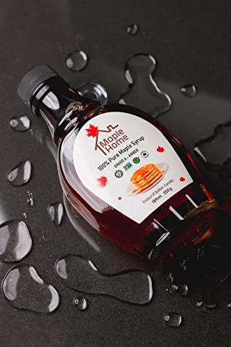 Image of Maple Home 100% Pure Maple Syrup Grade A | Vegan | Light And Delicate | No Additives, No Added Colours (500G), Liquid