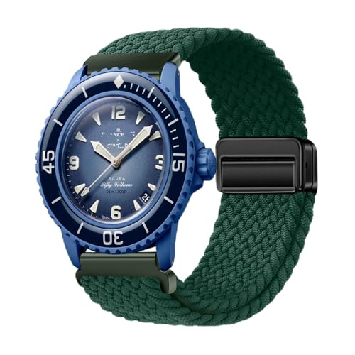 [AireWiki] �ґg�\�����[�v�e���X�g���b�v�Ή� Blancpain X Swatch 22mm �p�����o���h�N�C�b�N���[�X���v�i�C�����X�g���b�v�ւ��x���g���C�o�b�N�������x���g�}�O�l�b�g�R���p�`�u���V���I�~ Blancpain X Swatch 2