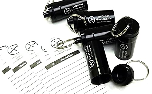 Geodox - Set 5 x Micro contenedores negros + logsheets Cover