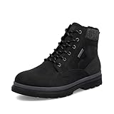 Rieker Herren Winterstiefel F7010, Männer Stiefel, lose Einlage, wasserabweisend, riekerTEX,uebergangsschuhe,Boots,schwarz (00),42 EU / 8 UK