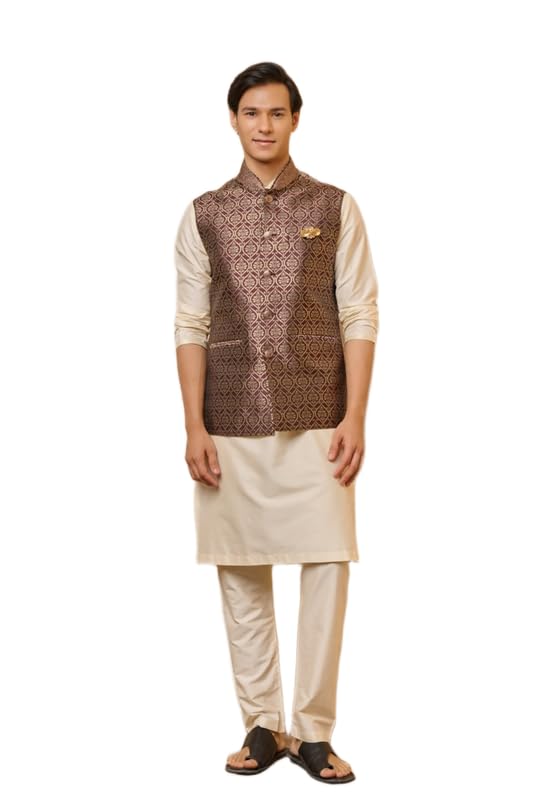 tasva Wine Brocade Bundi | Ethnic WEAR | Wine | XS-picture-28