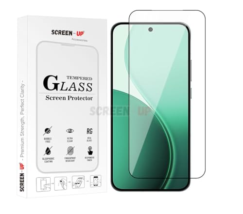 Image of ScreenUp Edge-to-Edge Military Tempered Glass For Oppo Reno14 / Reno14 F / Reno13 - Ultra Clear, 9H Scratch Resistant, Full Coverage, Easy Install Screen Protector