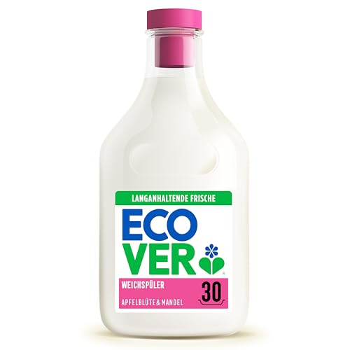 Ecover Weichspüler Nachfüllpack sorgt für weiche und geschmeidige Wäsche Apfelblüten- und Mandelduft 30 Wäschen 1 x 0.75L