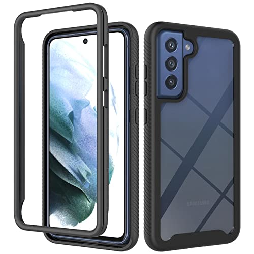 Coque Samsung Galaxy S21 FE transparente protection noire etui rigide acrylique antichoc