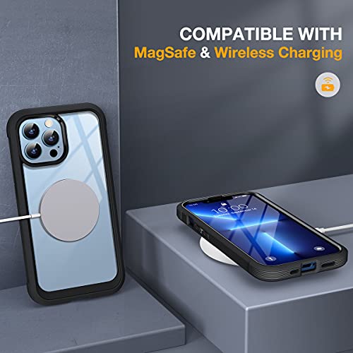 Coque iPhone 13 Pro Max anti rayure avec verre de protection écran noir - 6
