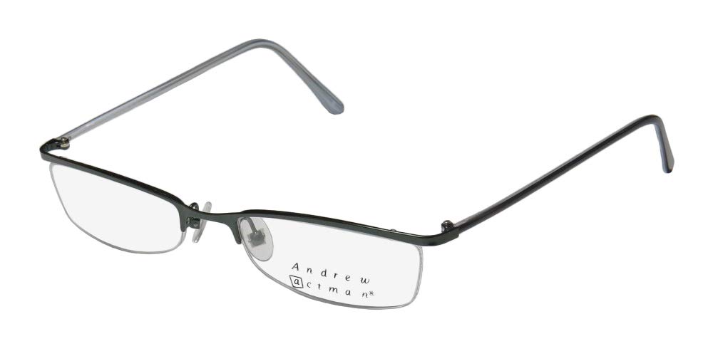 Andrew Actman Escort Mens/Womens Designer Half-rim Simple & Elegant Upscale Eyeglasses/Eyewear