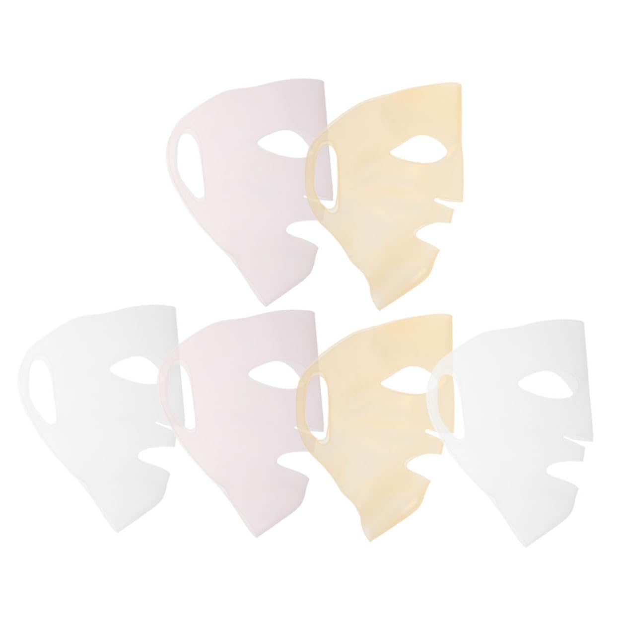 FOMIYES Maschera Viso in Silicone Idratante Da 3 Set Per La Della Pelle Delle Donne 6 Pezzi * 3