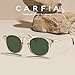 CARFIA Vintage Polarized Sunglasses for Men UV400 Protection Retro Fashion Eyewear Hand-crafted Acetate Frame CA5288L