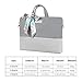 Laptop Bag for Women Slim Carrying - Computer Bag Laptop Case Fit 15-inch 16-inch Notebook Shoulder Work Travel (Grey)