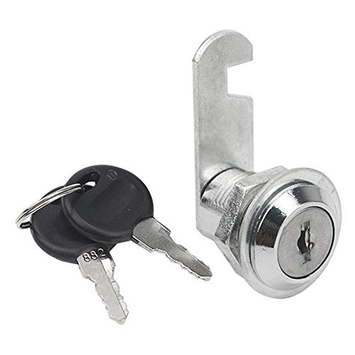 TOVOT 5 Pack 13/16” (20mm) Cabinet Keyed Cam Locks Tool Box Cabinet Locks w/Cylinder & Keys(Keyed Different)