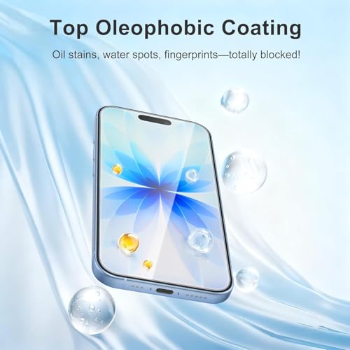 Image of Premium Tempered Glass Screen Guard Compatible With iPhone 17 (6.1 Inch) | 9H Hardness | Edge to Edge Protection | Anti Scratch | Bubble Free Installation | HD Clear
