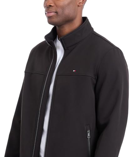 Tommy Hilfiger Herren Active Softshell Windbreaker Jacke, schwarz, XL – Ansicht 4
