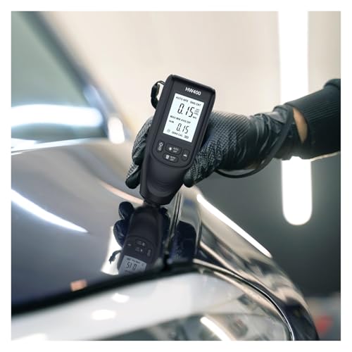 Medidor digital de espesor de recubrimiento, 0-2000 μm, alta precisión para pintura automotriz, prueba no destructiva de capas en acero, aluminio y cobre miniatura 4