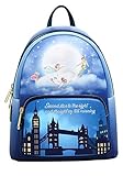 Loungefly Disney Peter Pan Second Star Glow Womens Double Strap Shoulder Bag Purse