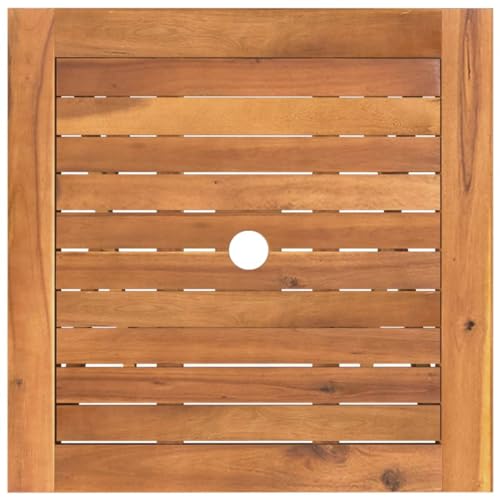 Juego de muebles de exterior de 3 piezas y comedor plegable de acacia 7
