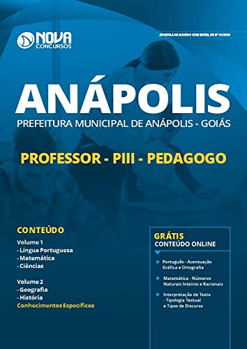 Apostila Concurso Anápolis GO