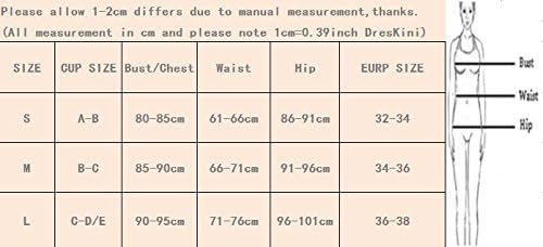 Vista 5 de CYee Traje de baño sexy de 2 piezas con cuello en V para mujer