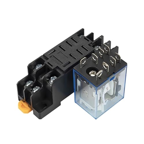 Relais à 8 broches DC 24V avec embase pour un montage sur rail DIN simple et rapide