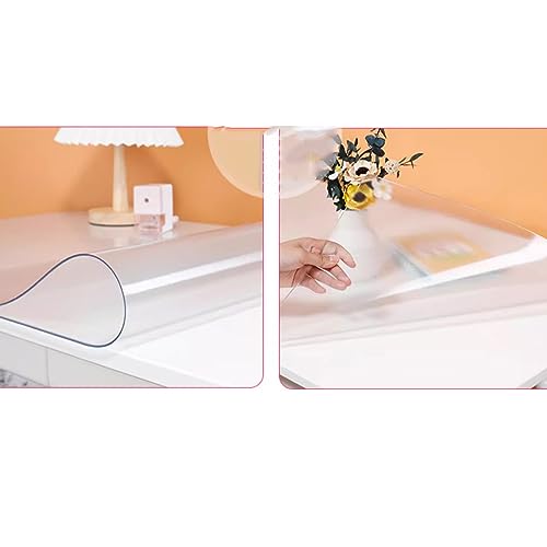 Nappe en plastique de 2 mm protecteur de table transparent mat PVC