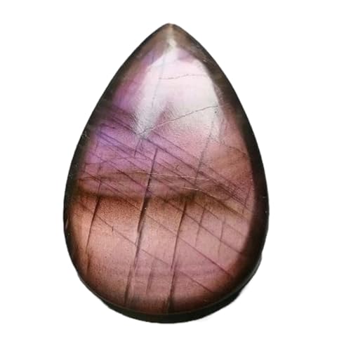 Cabochon labradorite violette poire 30x19x7mm pour création bijoux DIY