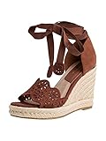 Absatztyp: Keilabsatz Tamaris Damen Sandalette 1-1-28393-26 355 braun normal Größe: 38 EU