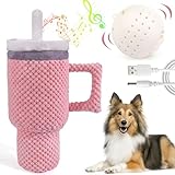 Mity rain 2 in 1 Interactive Dog Toys, Tumbler Dog Toys to Keep Them Busy, Plush Squeaky Dog Toys with Interactive Dog Ball Jumping and Singing, Moving Dog Toy for Small/Medium/Large Dogs