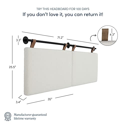 Nathan James 97201 Charlie Wall Mount Hanging Headboard thumb #1