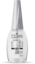 Esmalte Top Coat Colorama Salva Unhas Efeito Gel Brilho Diamante 8ml