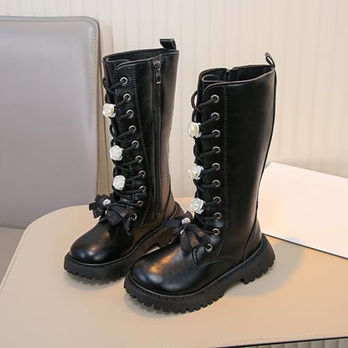 Chaussures d'hiver chaudes pour bébé avec fermeture éclair et lacets robustes - 2
