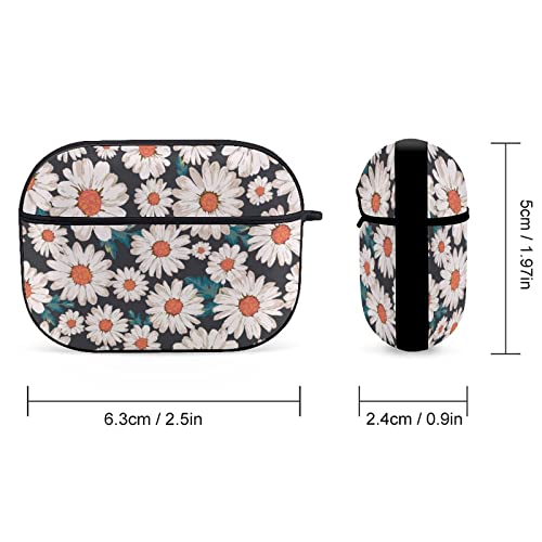 Vintage Daisy Floral Flower Airpods Pro Case Cover Gifts With Keychain, Shock Absorption Soft Cover Airpods Pro Earphone Protective Case For Men Women #TOP1