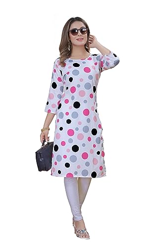 Image of Women's Multicolor Exclusive Crepe Kurta||Pack of 2 Kurta||Kurta for Women