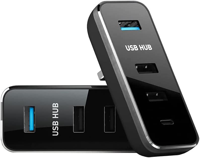 YHRYUSB Hub for Tesla Model 3/Y, 4-in-1 Docking Station of Center Console, Smart Sensor with Data Transmission Function and Fast Charger Port