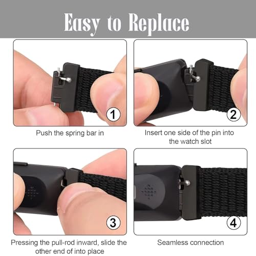 image for ShuYo Sport Loop Nylon Band Compatible with Fitbit Inspire 3/Inspire 2