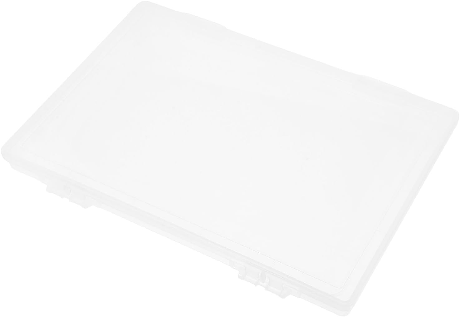 GALPADA Portable Document Holder File Box, Small Plastic Storage Organizer for Office and School, Portable Filing Box for Papers and Photos